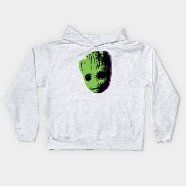 groot Kids Hoodie by denpoolswag